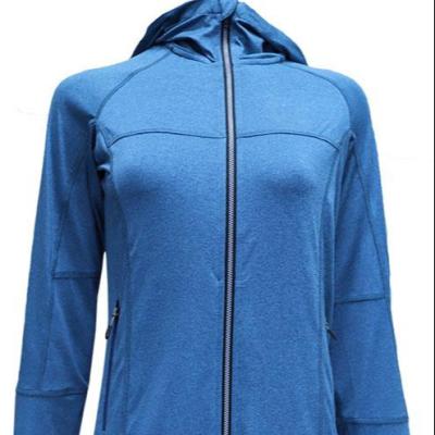 China Sustainable OEM Wholesale Custom Fleece Soft Poluester Ladies Long Sleeve Jacket for sale