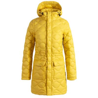 China Breathable Women's Long Winter Coats And Jackets Women'S Hooded Zipper Down Jacket for sale