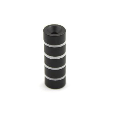 China Round Industrial Magnet Disc Black Epoxy Coating Magnet Dia8x4mm With Countersunk Hole For M2 DIN 7991 Screw for sale