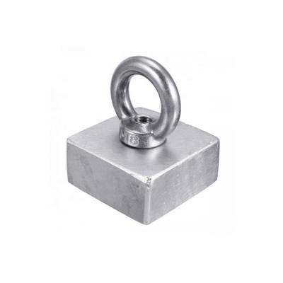 China Industrial Round Magnetic Neodymium Base Magnet Pot Hook for sale