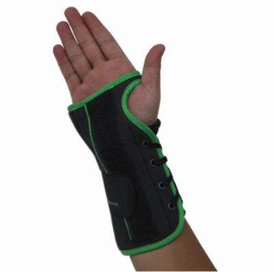 China Universal Lace Up Orthopedic Wrist Brace With Malleable Aluminum Palmer Stay for sale