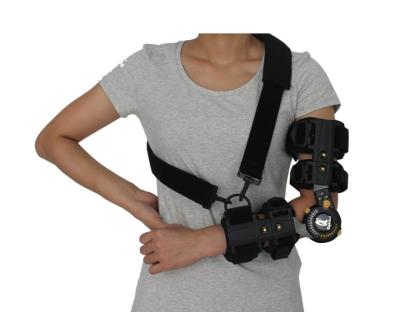 China Low profile One Size Orthopedic Elbow Brace , Hinged ROM Elbow Brace With Sling for sale