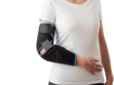 China Nylon Fabric Orthopedic Elbow Brace Fixation Orthosis With Aluminum Support for sale