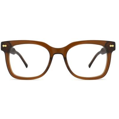 China 2022 New Product Fashion Optical Glasses FG1417 Fashion Small Square Glass Acetate Black Optical Frame Glasses for sale