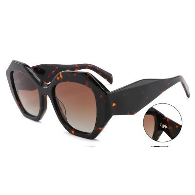 China Fashion Sunglasses YD1071 Classic Men's Stereoscopic Oversized Sunglasses Fashionistas Acetate Sunglass for sale