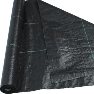 China Anti-grass Agricultural Plastic Products PP Woven Fabric Mulch Ground Cover Weed Cloth for sale