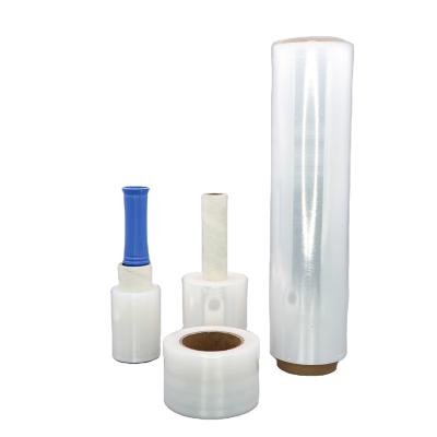 China 2021 Chemicals Hot Selling Customized Lldpe Transparent Clear Jumbo Stretch Film Roll for sale