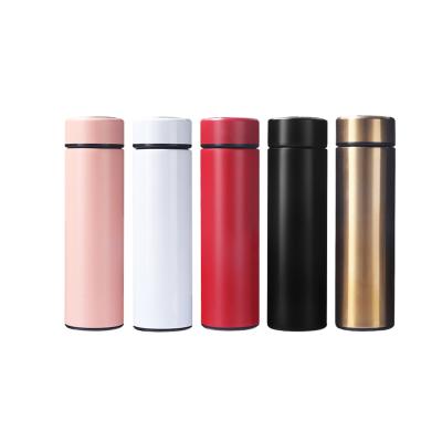 China PORTABLE Design Dual Wall Vacuum Flask Stainless Steel Outdoor Sport Led Temperature Display Smart Water Bottle for sale