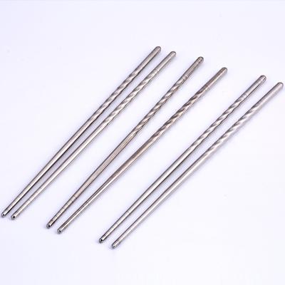 China Sustainable Custom Premium Reusable Silver Metal Stainless Steel Chopsticks Machine Making Chinese Chopsticks for sale