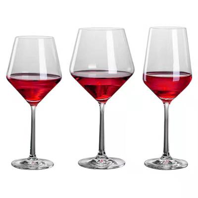 China Can Be Customized High Quality Long Stem Clear White Wine Red Wine Glasses Set Luxurious Goblet Red Wine Glasses For Restaurant for sale