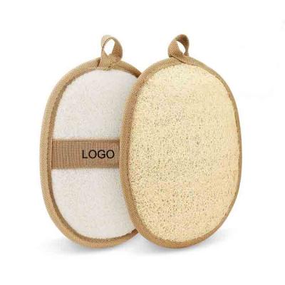 China All Natural Natural Body Skin Scrubber Narrow Loofah Sponge Exfoliating Bath Loofah Sponge Pads for sale