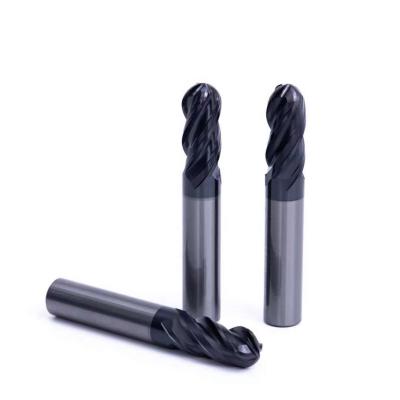 China CNC Machine MMT Carbide Ball Nose End Mill Vario Helix Splines 4 Metric and Imperial Cutter For Hardened Steel for sale