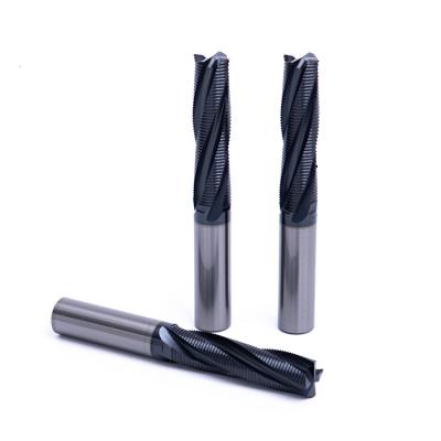 China High Quality CNC Milling Cutter CMM Machine Diameter 1mm To 25mm With Carbide End Mill Weldon Rough Shank AlTiN Coated for sale