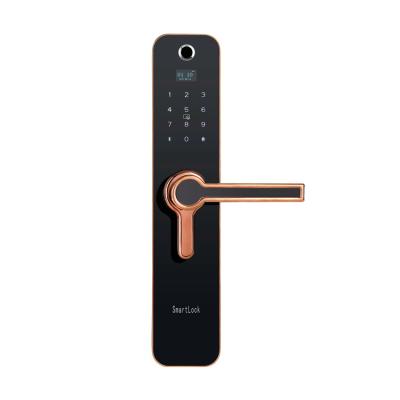 China keylock gold digital double swinging privacy smart rf card door lock cylinder for sale