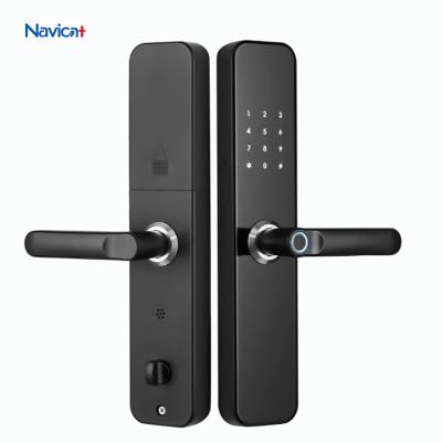 China Digital Password Custom Code Biometric Metal Zigbee Bluetooth Door Lock Smart for sale