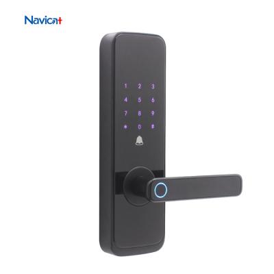 China China Small Smart Electromagnetic Morties Deadbolt Inside Outdoor Doorbell Door Lock Fingerprints for sale