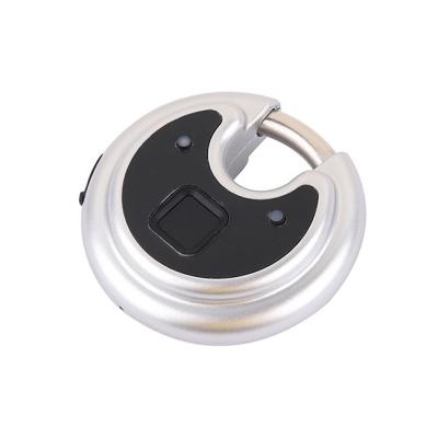 China Keyless waterproof biometric large iron heavy round smart fungerprink padlock for sale