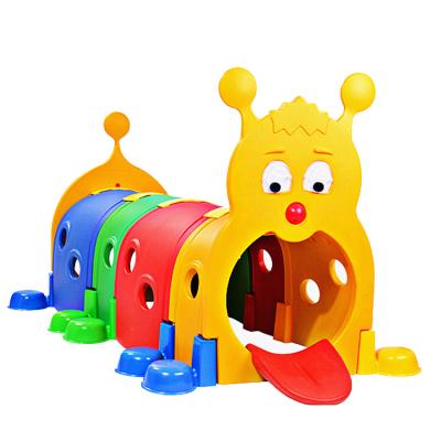 China Indoor Outdoor Colorful Plastic Kindergarten Kindergarten Children Toy Kindergarten Kindergarten Elf Worm Worm Indoor Crawling Tunnel Tunnel For Baby for sale