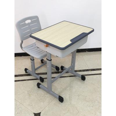 China Traditional school desk and chair set school desk and combined desk and chair elementary school chair for sale