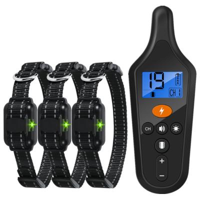 China Durable Anti Barking Beep Vibration Waterproof Pet Dog Remote Training Collar for sale