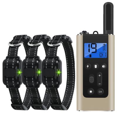 China New Sustainable Pet Charging Remote Anti Bark Vibration Dog Training Collar for sale