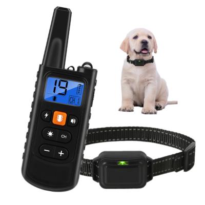 China Long Distance 800m Training Dog Collar Vibration Charging Anti Barking Collar for sale