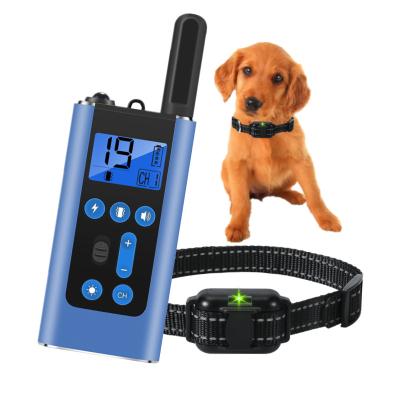 China New Durable 800m Wireless Remote Dog Training Collar Pet Anti Barking Collar for sale