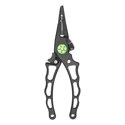 China MULTI FUNCTIONAL Outdoor Fishing Line Cutter Tool Aluminum Alloy Fishing Pliers With Aluminum Handle for sale