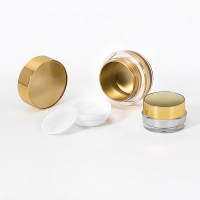 China 5g 10g 20g Round Skin Care Cream Cosmetic Packaging Container Acrylic Jar With Lid for sale