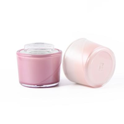 China Personal Skin Care Packaging 10g Round Cosmetic Storage Jar Acrylic Cosmetic Jar Packaging Container for sale