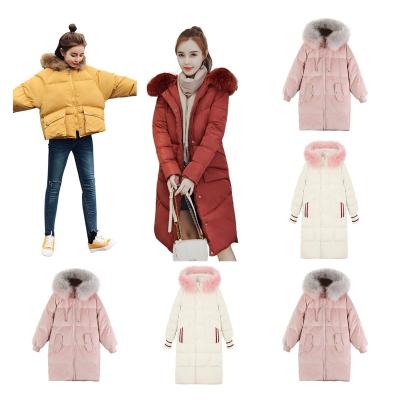 China Viable New 2021 Women Winter Hooded Overcoat Women's Down Coat Padded Leather Full Collar Padded Jacket for sale