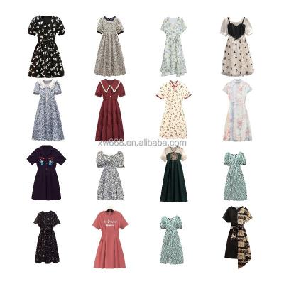 China 2021 Women's Anti-wrinkle Spring And Autumn New Low Price Chiffon Dress Floral Fairy Skir Fashion Korean French Temperament Hot Selling for sale