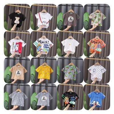 China Wholesale summer half sleeve girls t-shirt boys and girls jacke pure cotton anti-pilling children's clothing children's short sleeve t-shirt for sale