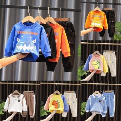 China New 2021 Spring Children's Cartoon Hoodie Boys And Girls Casual Baby Shoulder Jacket Fashion Wide Cuff Kids Pullovers for sale