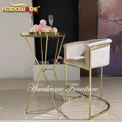 China Modern 2022 New Sale Recommend Wedding Products Elegant Round Wedding Cocktail Table for sale