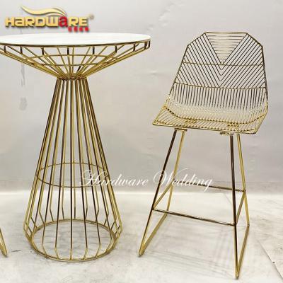 China Good Commercial Welding Bar Stools Hotel Modern Furniture Iron High Bar Chairs Bar Silla for sale