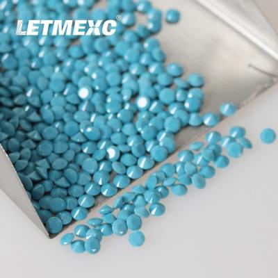 China Jewelry Making LETMEXC TOP Small Size Blue Green Color Nano Gemstones Round Excellent Cut For Diamond Jewely DIY Custom Jewelry Making for sale