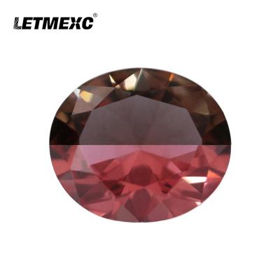 China Nanosital Stone LETMEXC Nanosital #5 Color Change Oval Cut Diamond Gemstone Can High Melting Wax Casting for sale