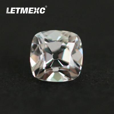 China Jewelry Making LETMEXC Real Quality 5A+ Old Mine Cut Super White Zircon Diamond Loose Stones VVS1 Clarity CZ Gemstone for sale