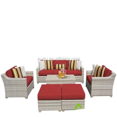 China French Eco-freindly Style Outdoor Furniture Rattan Sectional Sofa Furniture Sofa for sale