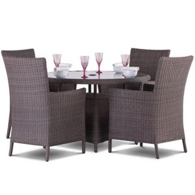 China Eco-freindly Audu Detroit Patio Outdoor Garden Rattan Dining Set for sale