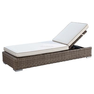 China Luxury Outdoor Eco-freindly Beach Plastic Sun Sofa Plastic Beach Bed Sun Bed for sale