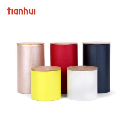 China Recyclable Tea Container Tea Smell Proof Tube Kraft Plain Bamboo Set For Blooming Tea Circle Chocolate Paper Tube for sale