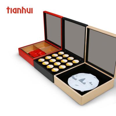 China Decorative Biodegradable Groomsmen Proposal Gift Box with Lid, Luxury Storage Box Faux Leather Box for sale