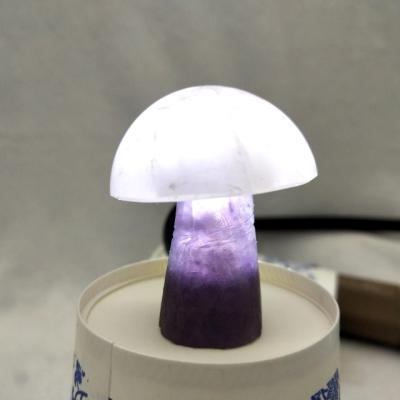 China Europe Natural Hand Carved Crystal Mushroom Quartz Crafts for sale