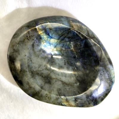 China Europe Wholesale Hand Carved Natural Gemstone Labradorite Ashtray Quartz Crystal Bowl for sale