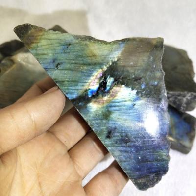 China Labradorite Crystal Slices Rough Lab Slab Natural Showy Healing from Europe for sale