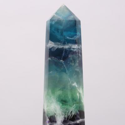 China China Wholesale Natural Flower Fluorite Quartz Point for sale