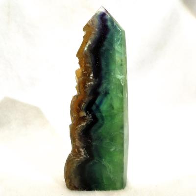 China China Wholesale Natural Rainbow Fluorite Crystal Points Of Sale Freeform Quartz for sale