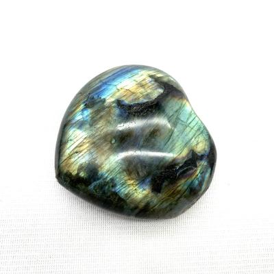 China China Hot Sale Natural Labradorite Full Showy Heart Crystal Polished Healing for sale